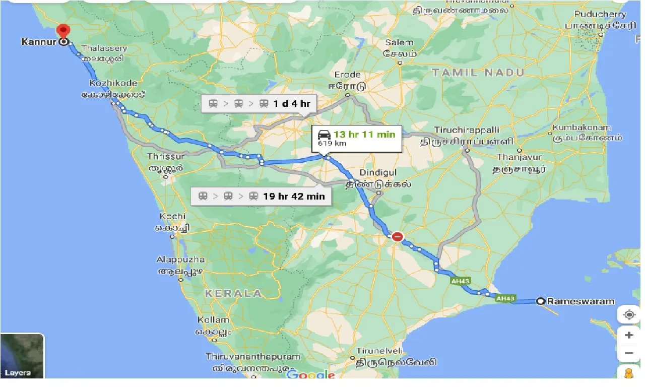 rameswara-to-kannur-one-way