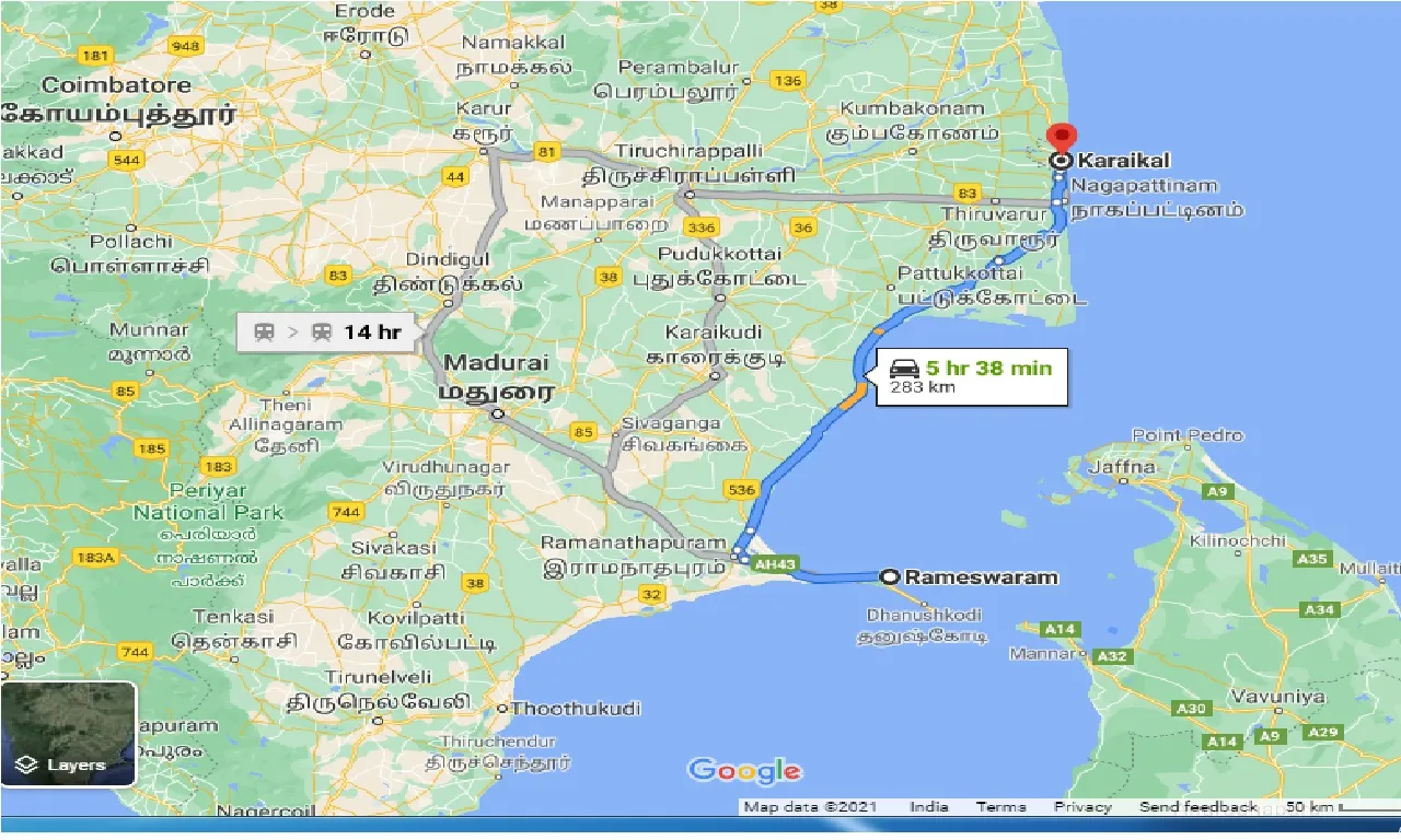 rameswara-to-karaikal-taxi