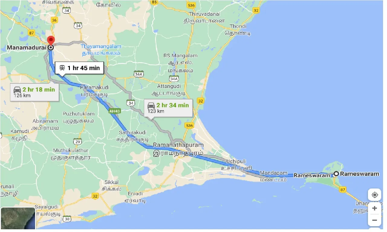 rameswara-to-manamadurai-taxi
