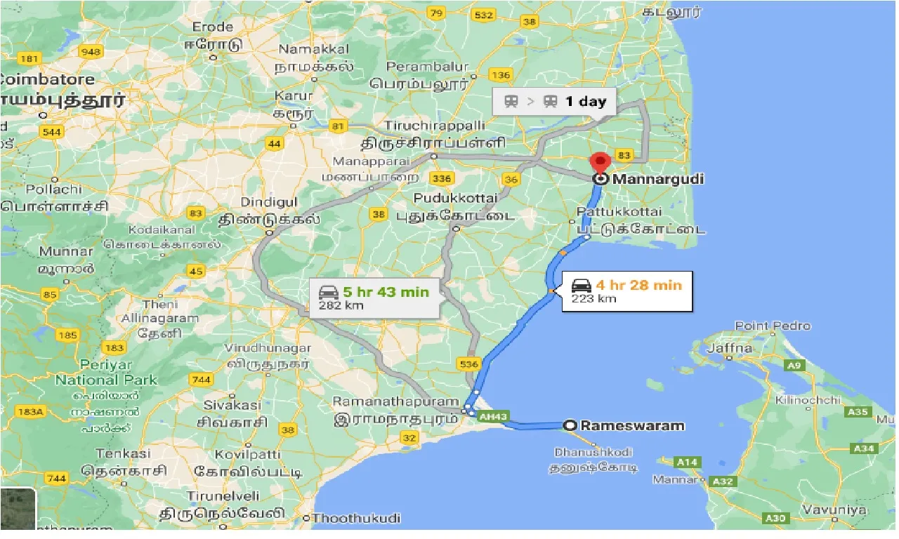 rameswara-to-mannargudi-taxi