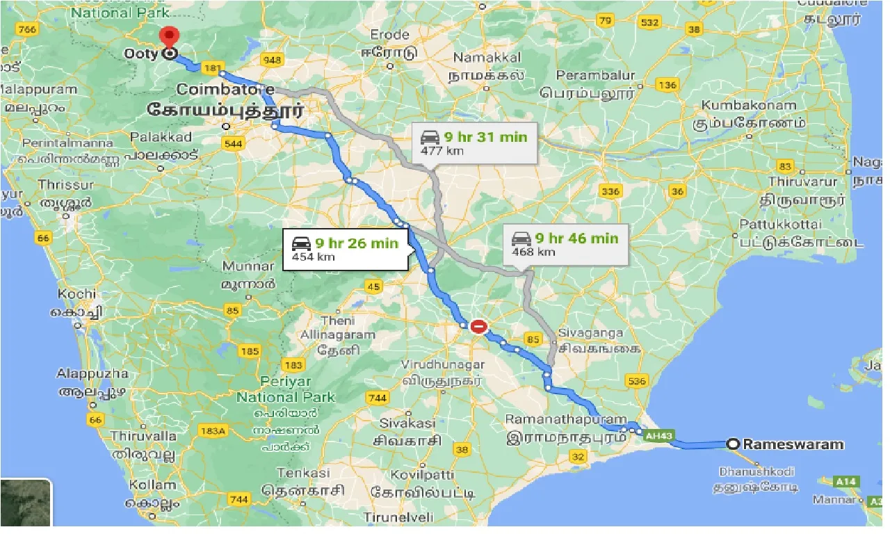 rameswara-to-ooty-one-way
