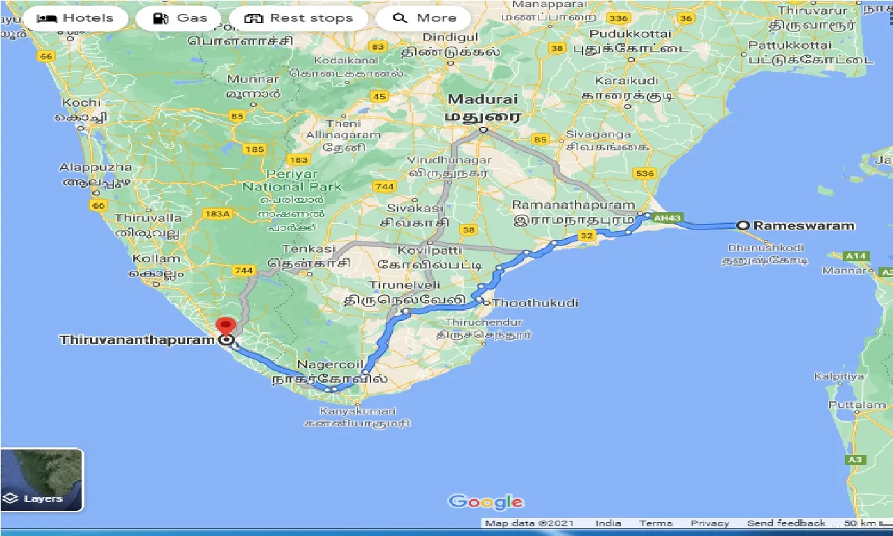 rameswara-to-thiruvananthapuram-one-way