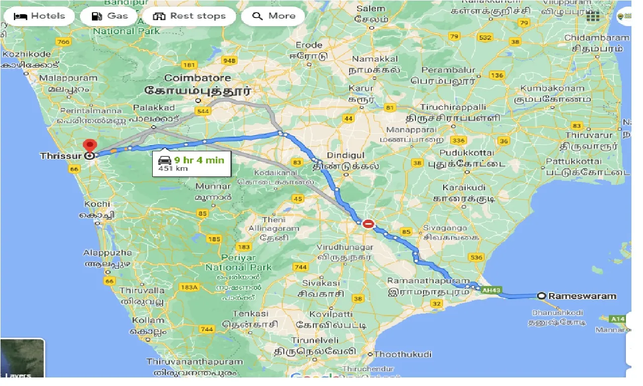 rameswara-to-thrissur-taxi