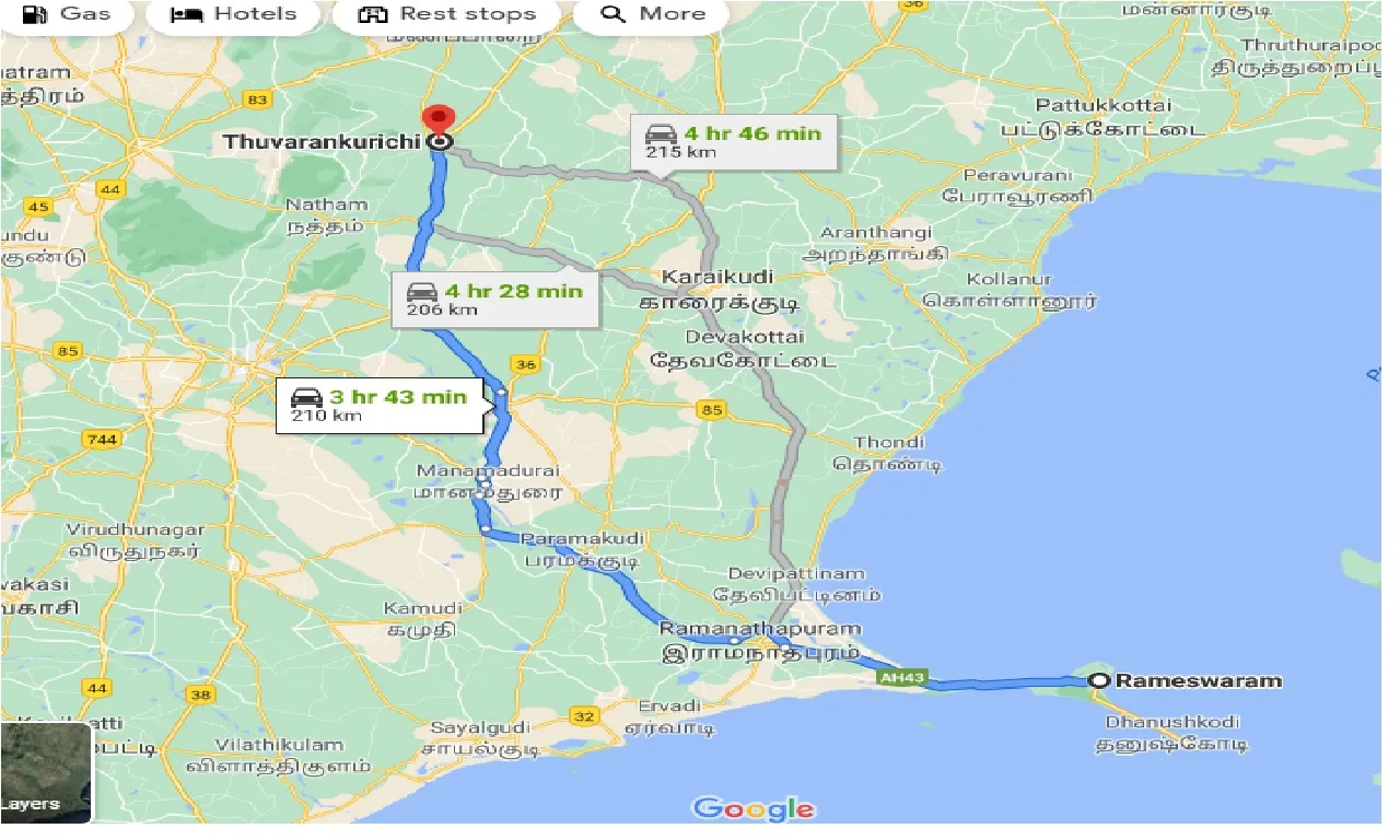 rameswara-to-thuvarankurichi-one-way