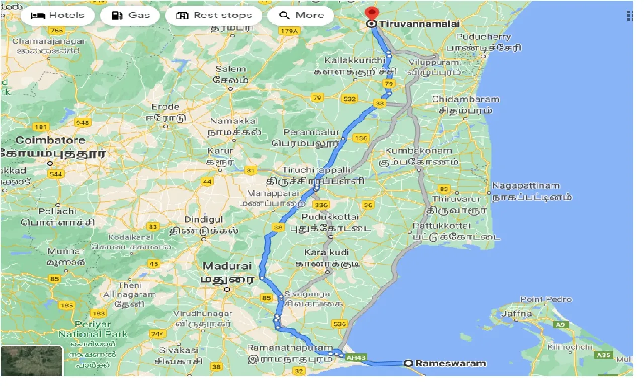rameswara-to-tiruvannamalai-one-way