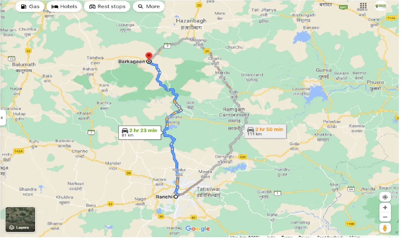 ranchi-to-barkagaon-round-trip