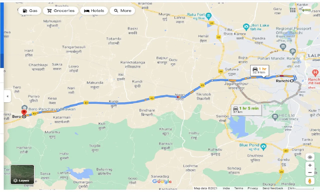 ranchi-to-bero-round-trip