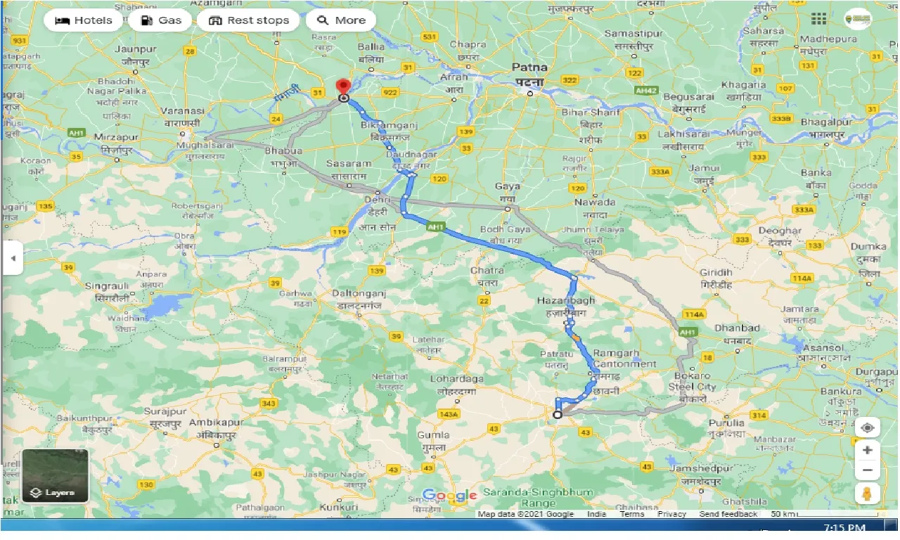 ranchi-to-buxar-one-way