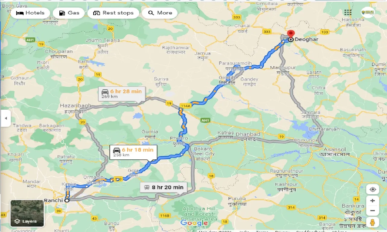 ranchi-to-deoghar-round-trip