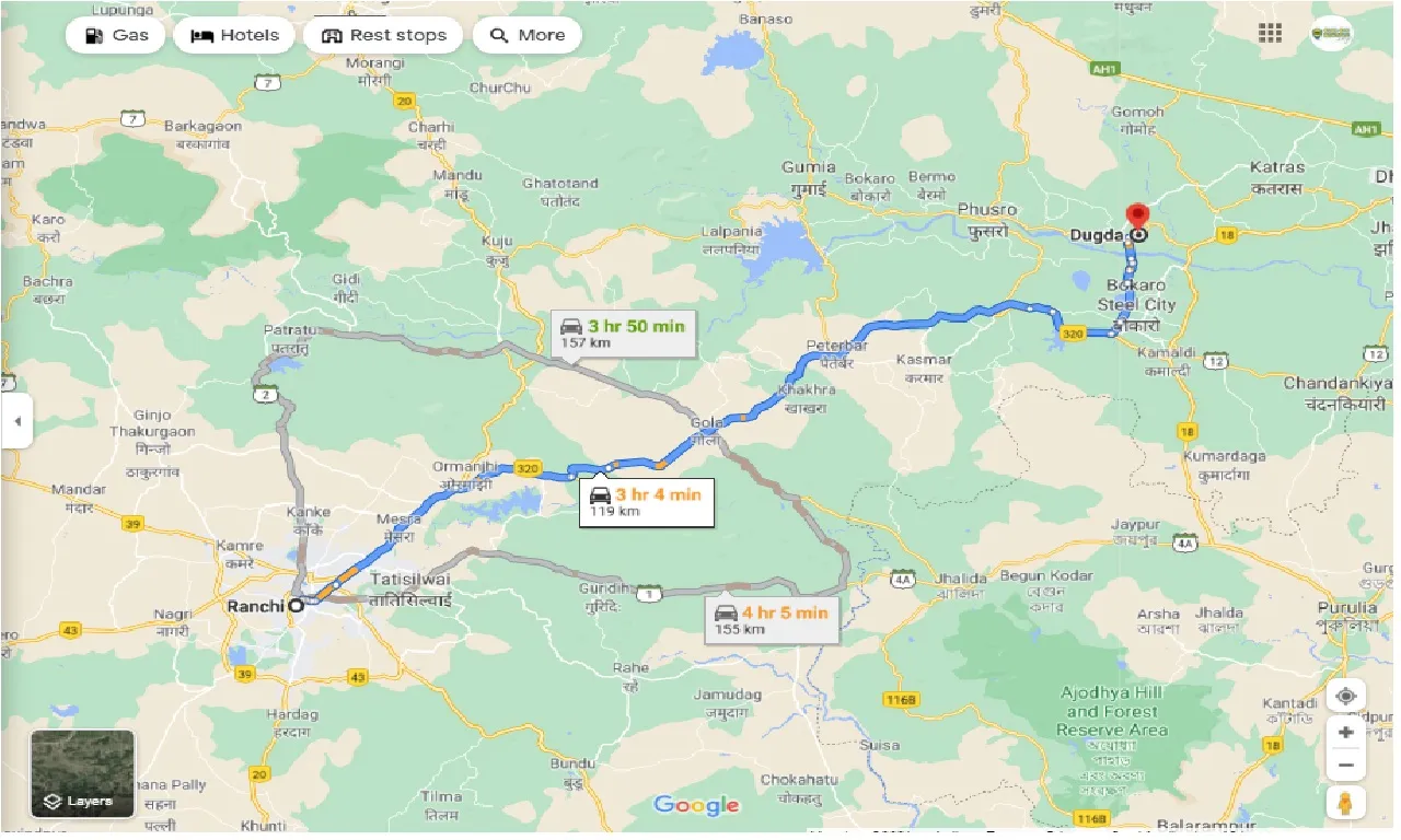 ranchi-to-dugda-round-trip