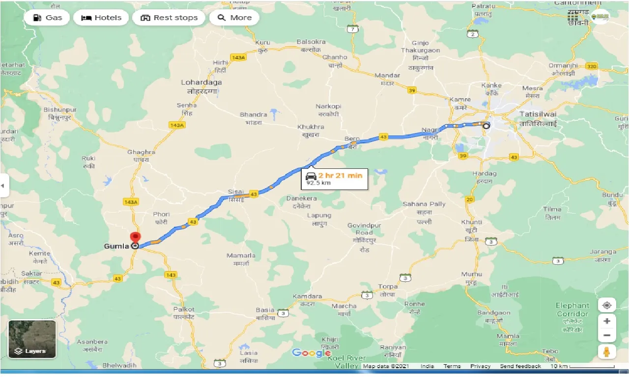 ranchi-to-gumla-round-trip