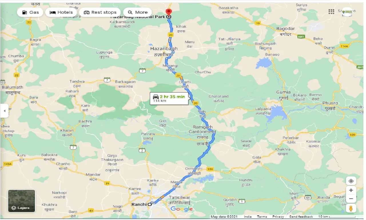 ranchi-to-hazaribag-national-park-round-trip