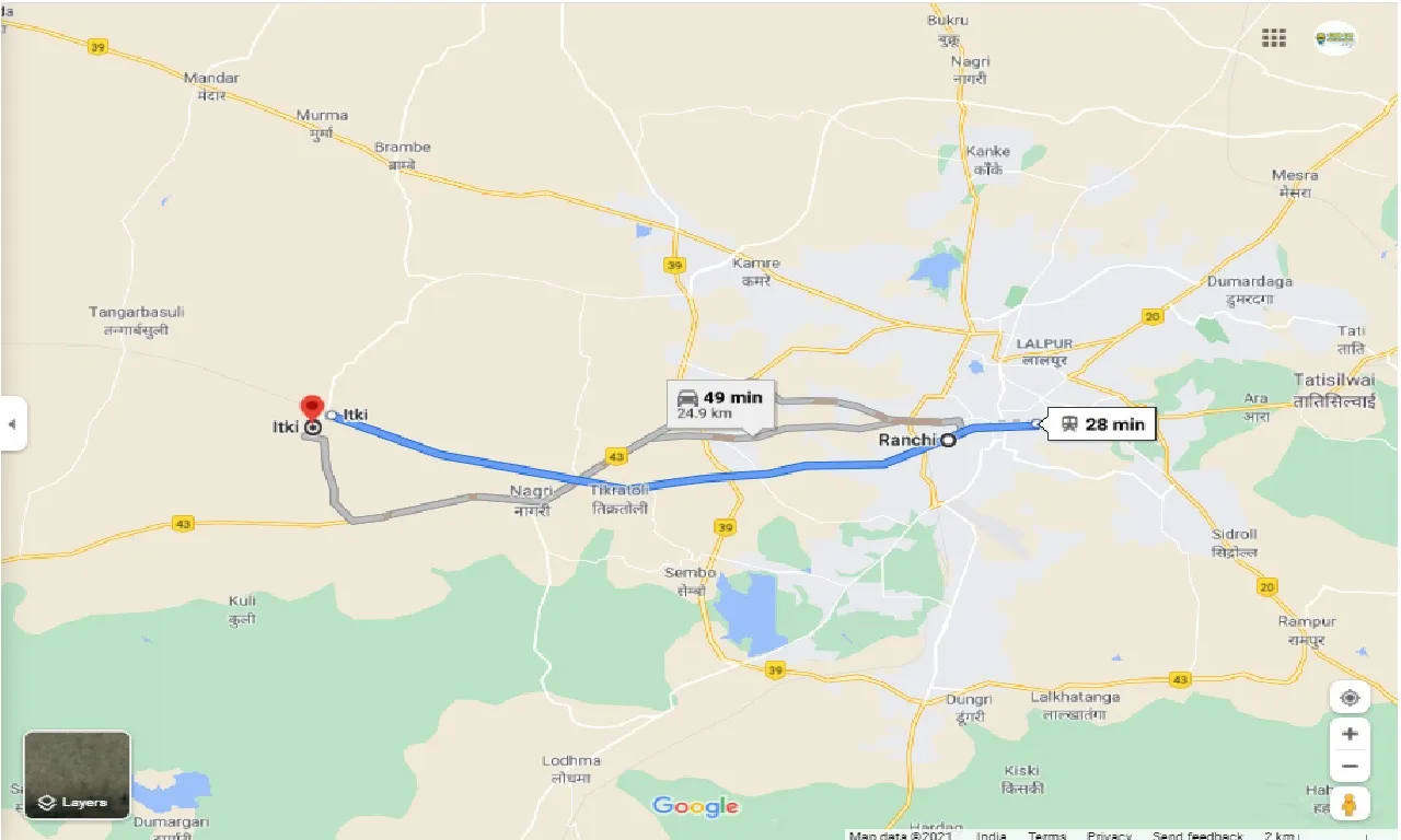 ranchi-to-itki-round-trip