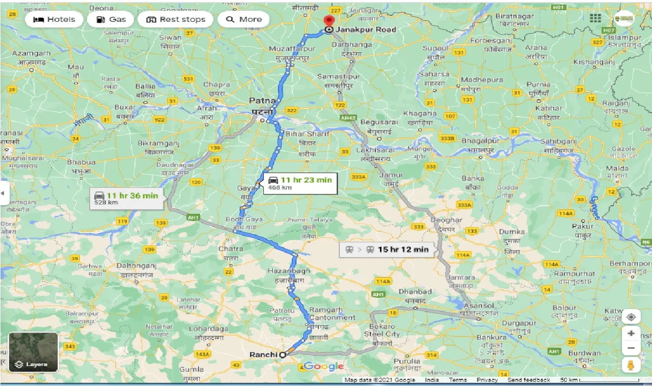 ranchi-to-janakpur-road-one-way