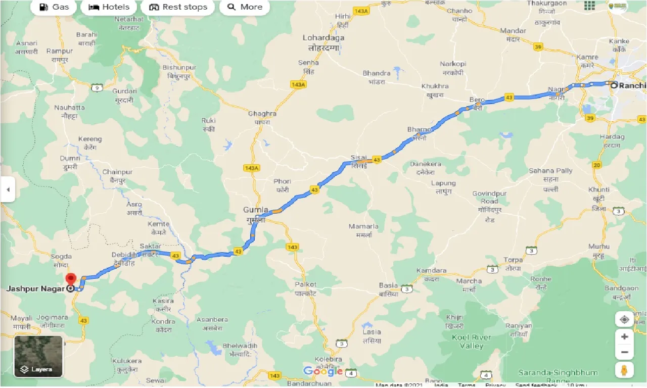 ranchi-to-jashpur-nagar-round-trip