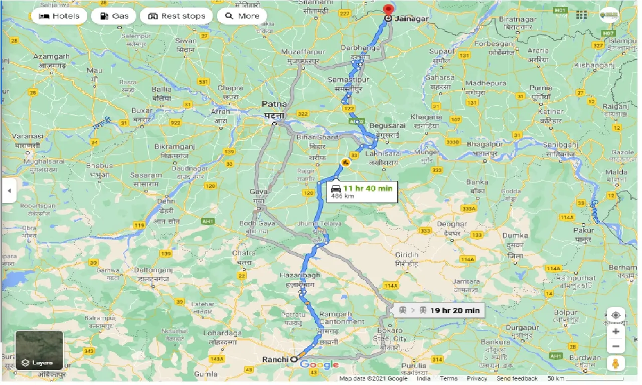 ranchi-to-jaynagar-round-trip