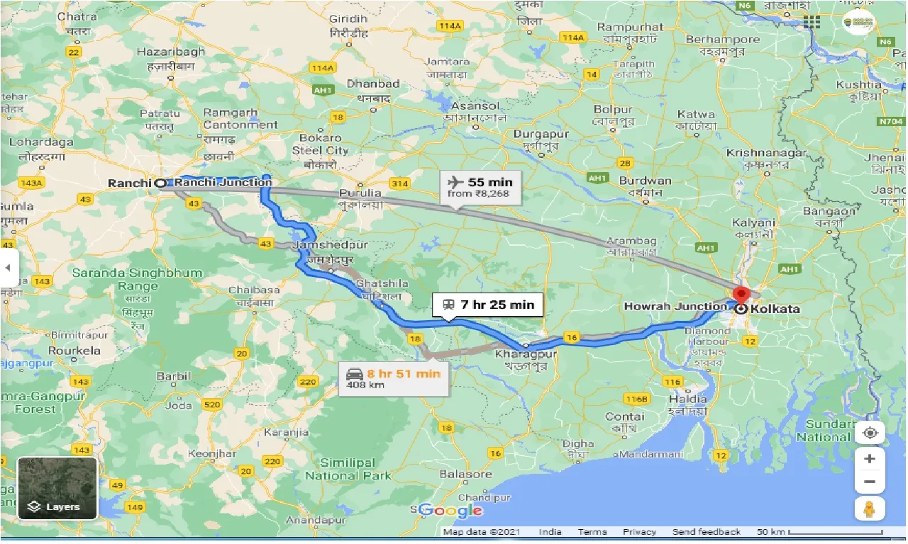 ranchi-to-kolkata-round-trip