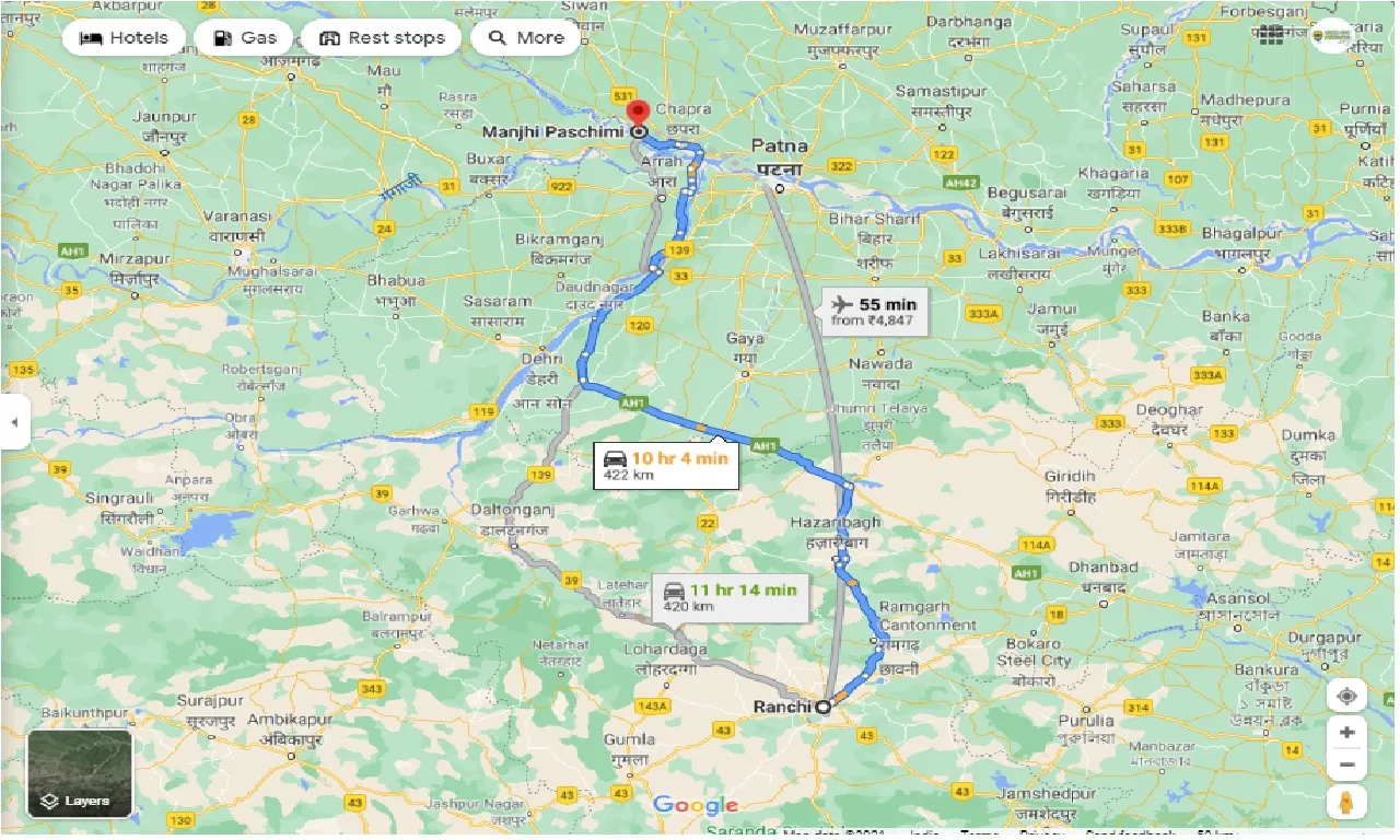 ranchi-to-manjhi-round-trip