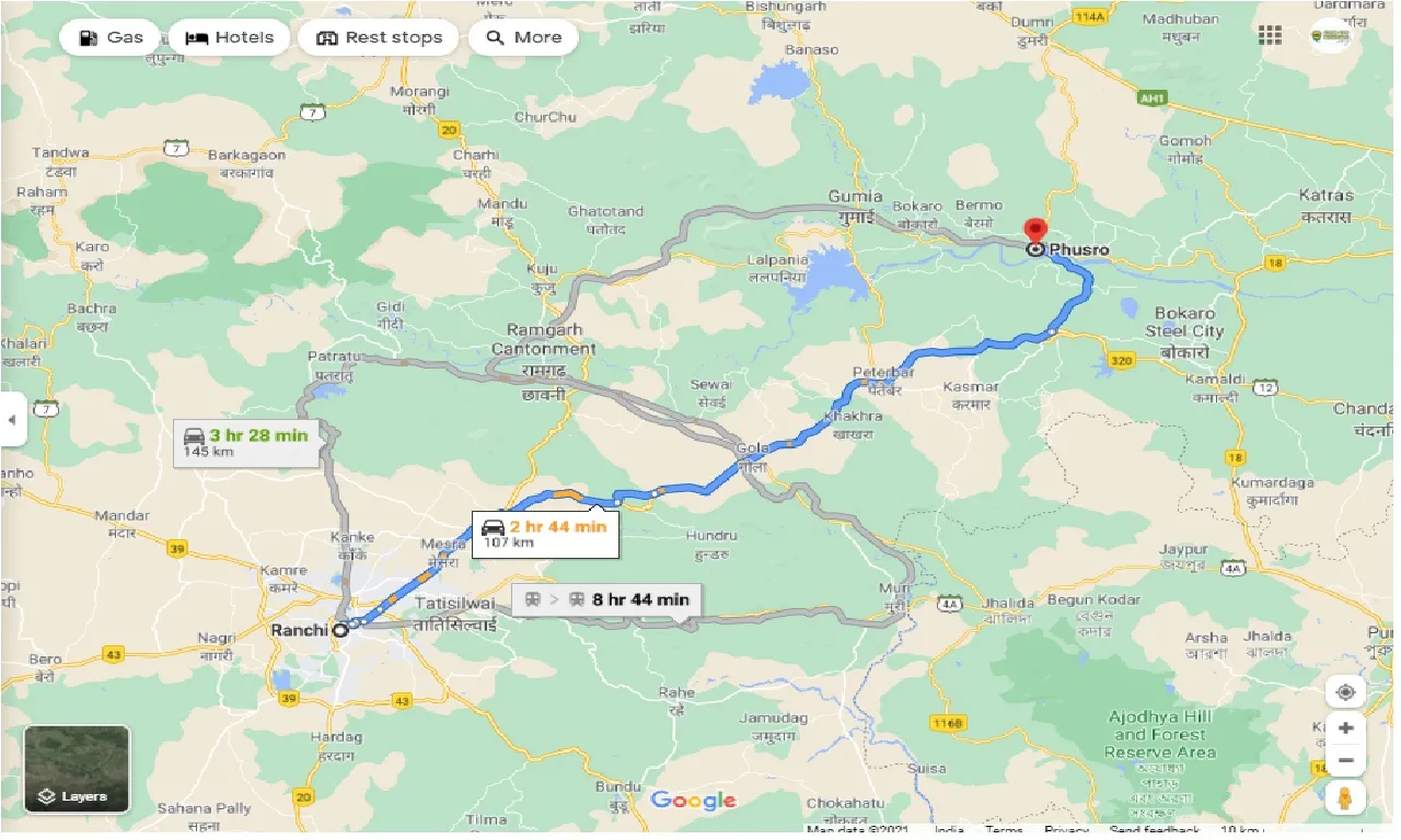 ranchi-to-phusro-round-trip