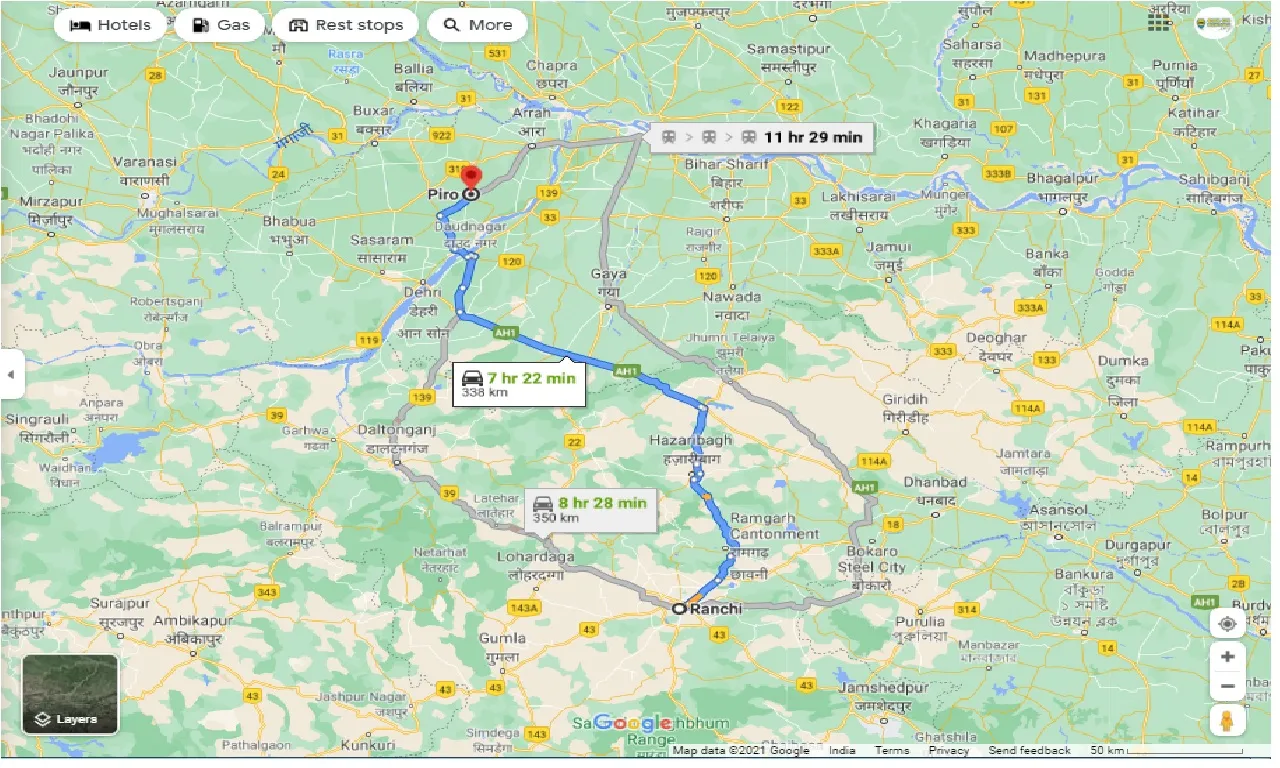 ranchi-to-piro-one-way