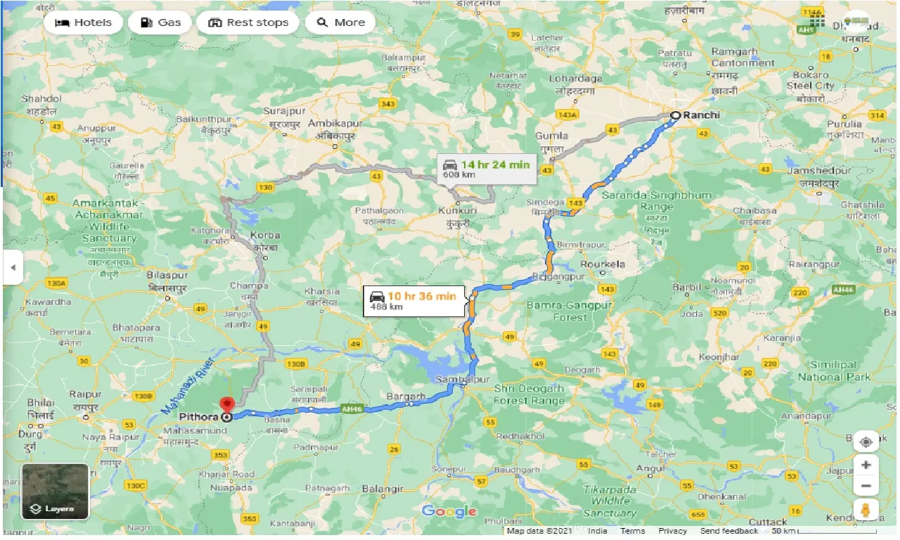 ranchi-to-pithora-round-trip