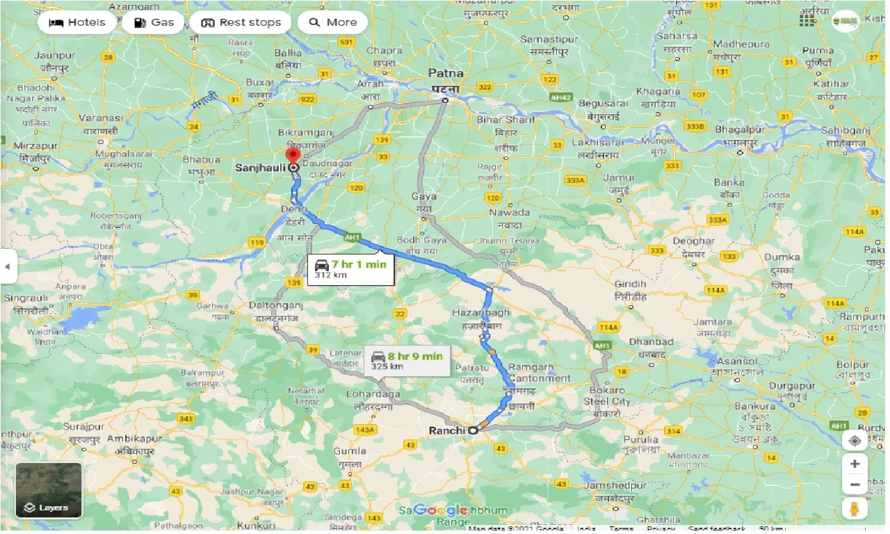 ranchi-to-sanjhauli-round-trip