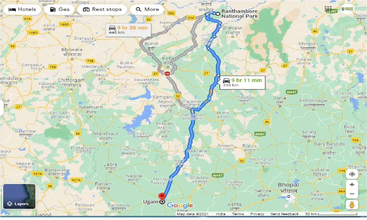 ranthambore-to-ujjain-one-way