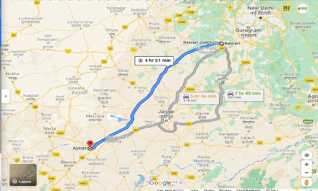 rewari-to-ajmer-round-trip