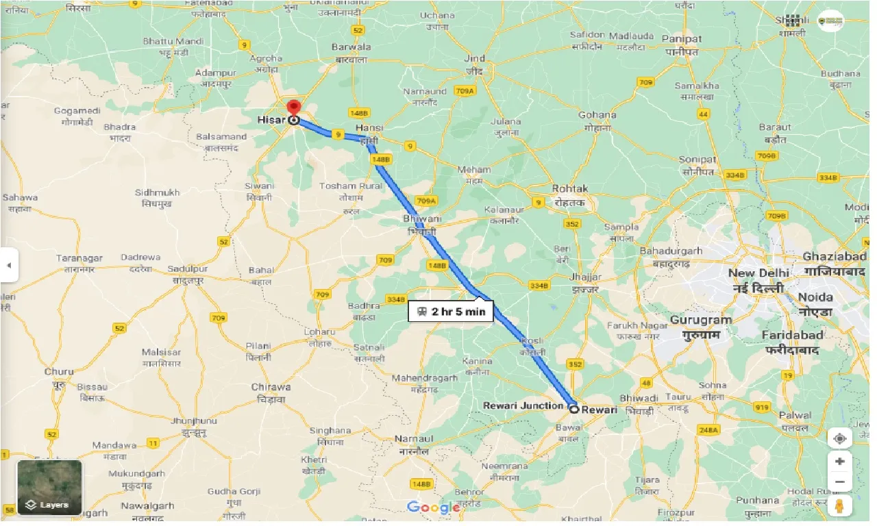 rewari-to-hisar-round-trip