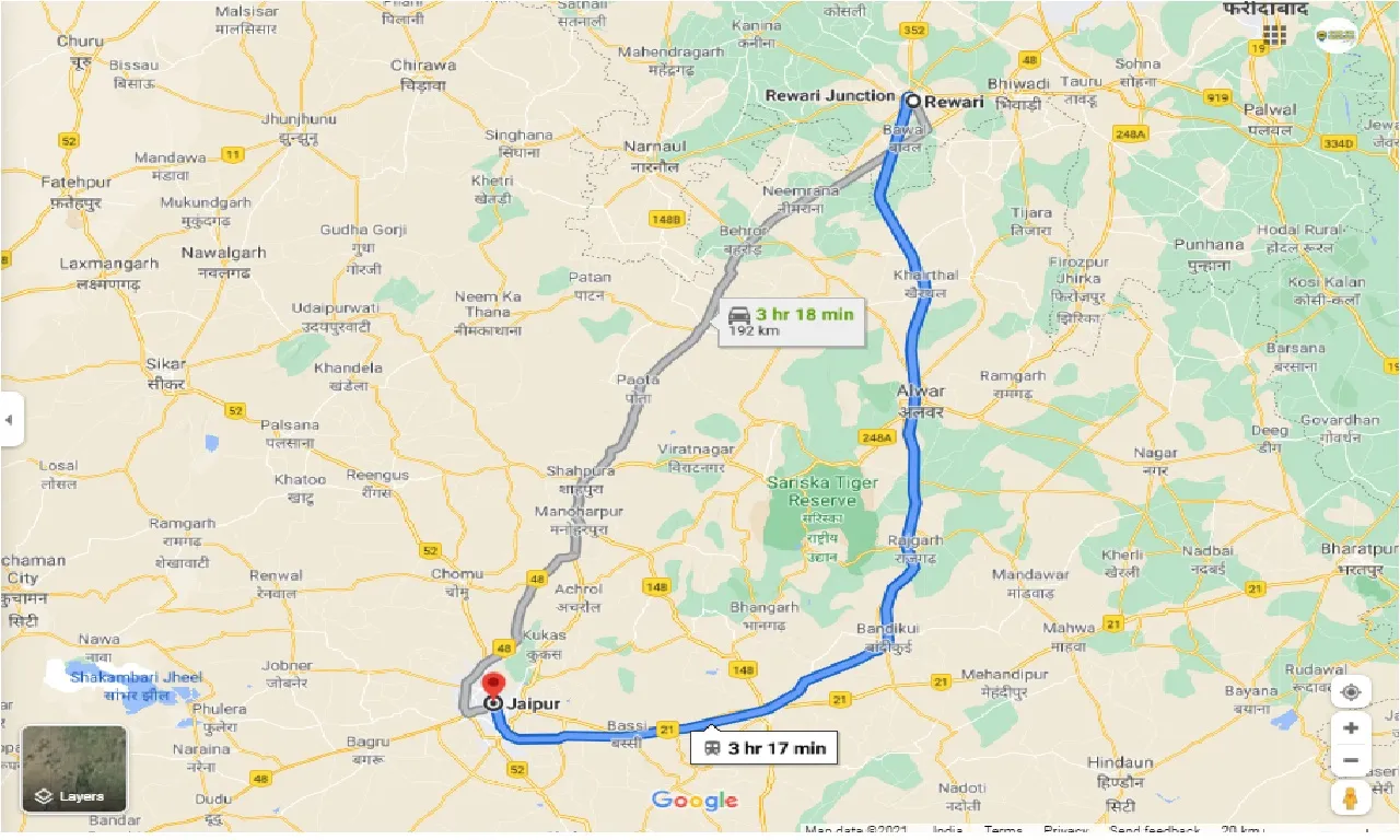 rewari-to-jaipur-one-way