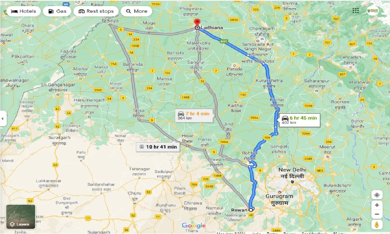 rewari-to-ludhiana-round-trip