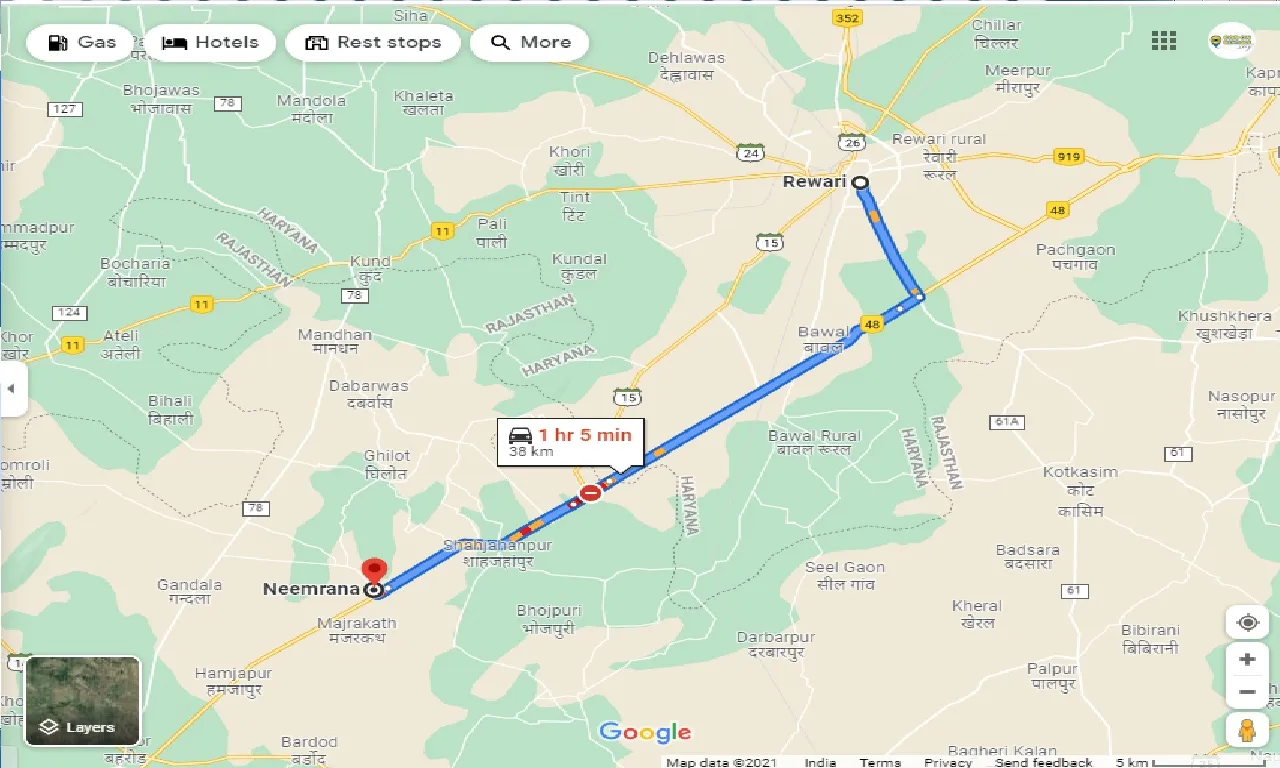 rewari-to-neemrana-round-trip