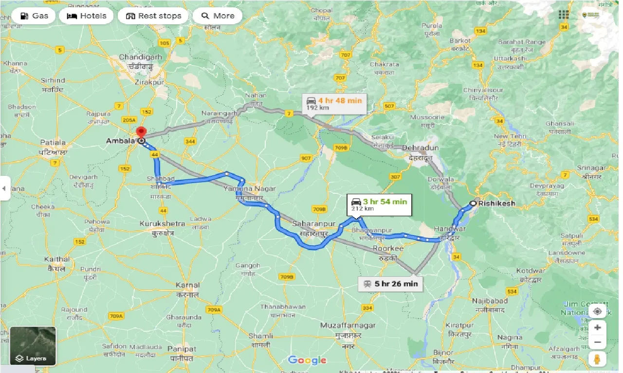 rishikes-to-ambala-one-way