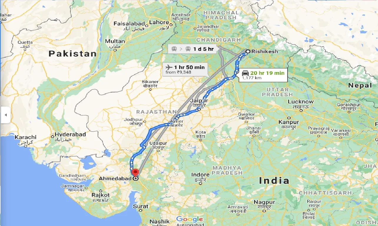rishikesh-to-ahmedabad-taxi