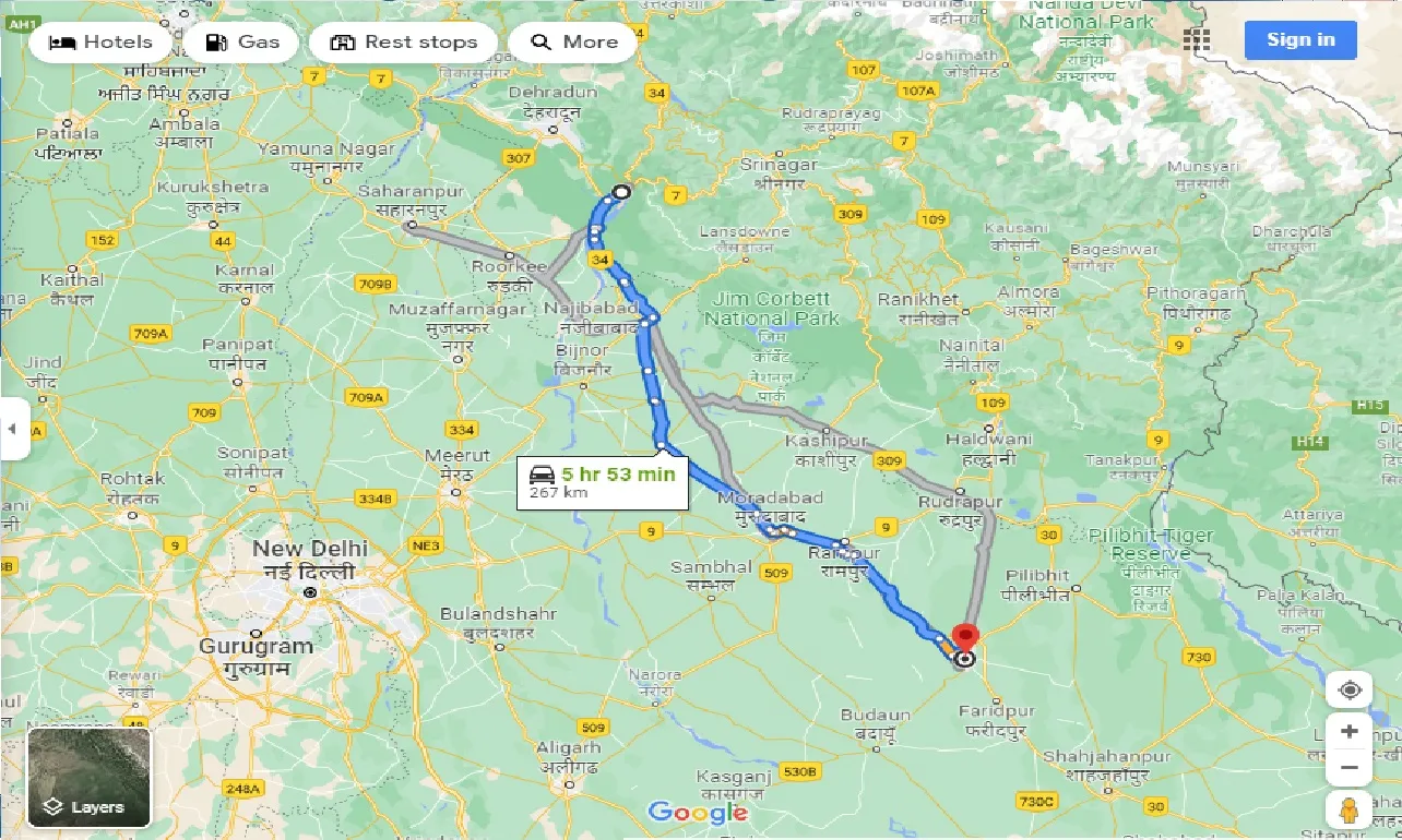 rishikesh-to-bareilly-one-way