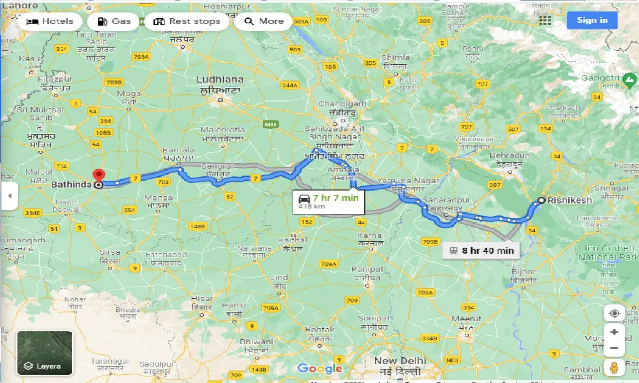 rishikesh-to-bathinda-one-way