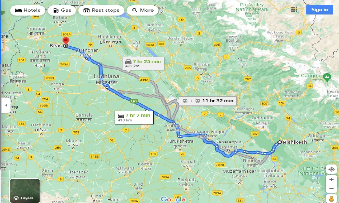rishikesh-to-beas-one-way