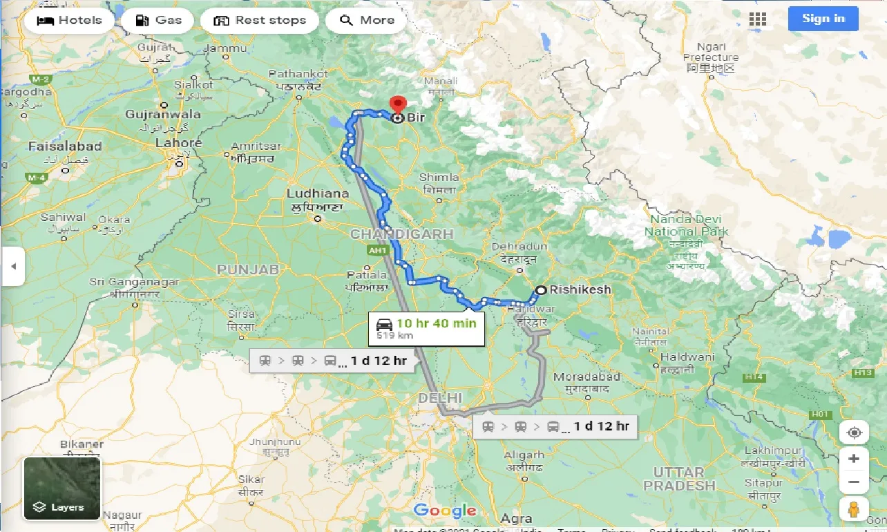 rishikesh-to-bir-one-way
