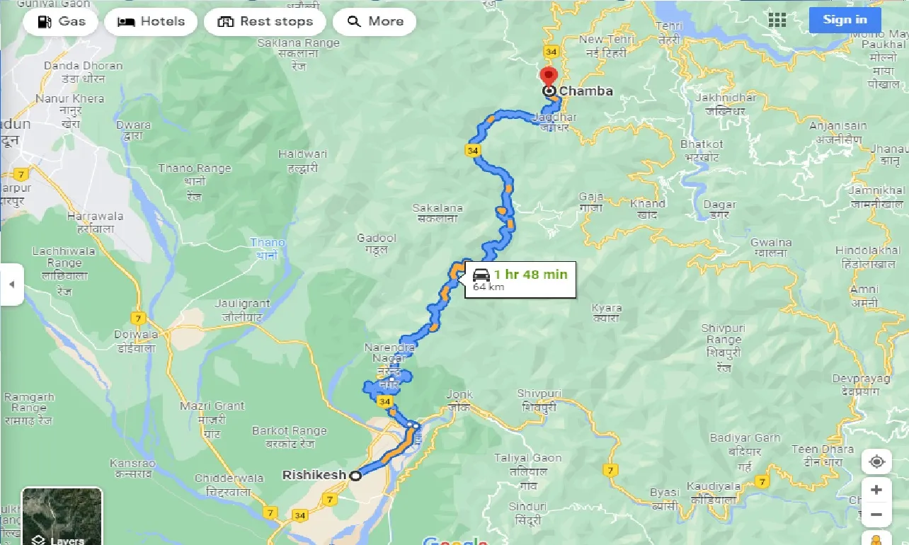 rishikesh-to-chamba-one-way