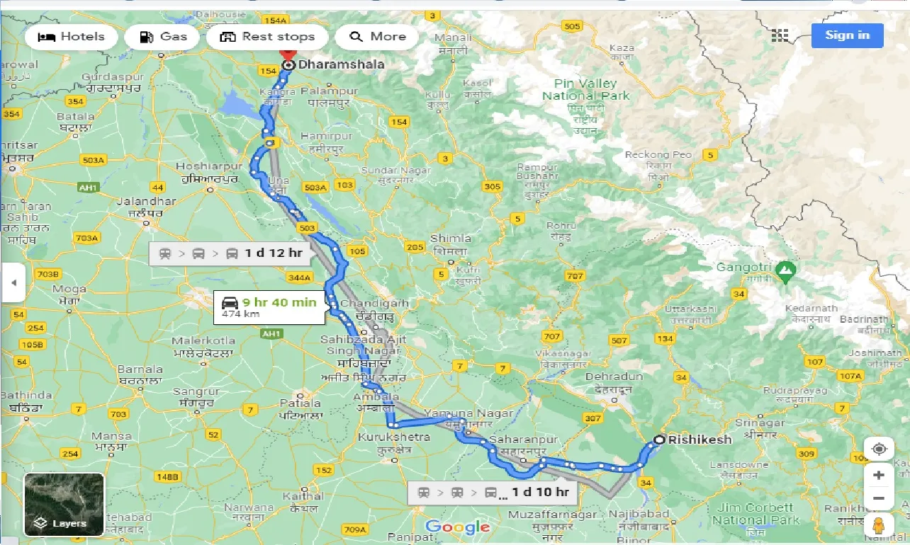 rishikesh-to-dharamsala-one-way
