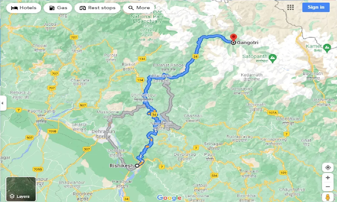 rishikesh-to-gangotri-taxi