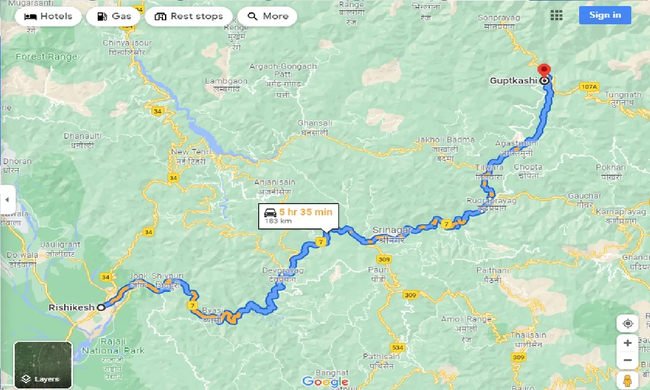 rishikesh-to-guptkashi-one-way