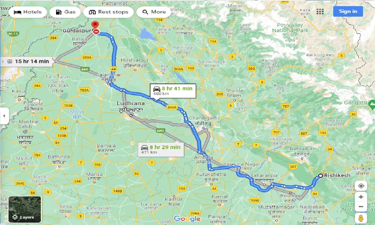 rishikesh-to-gurdaspur-taxi