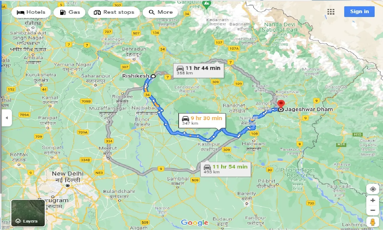 rishikesh-to-jageshwar-dham-one-way