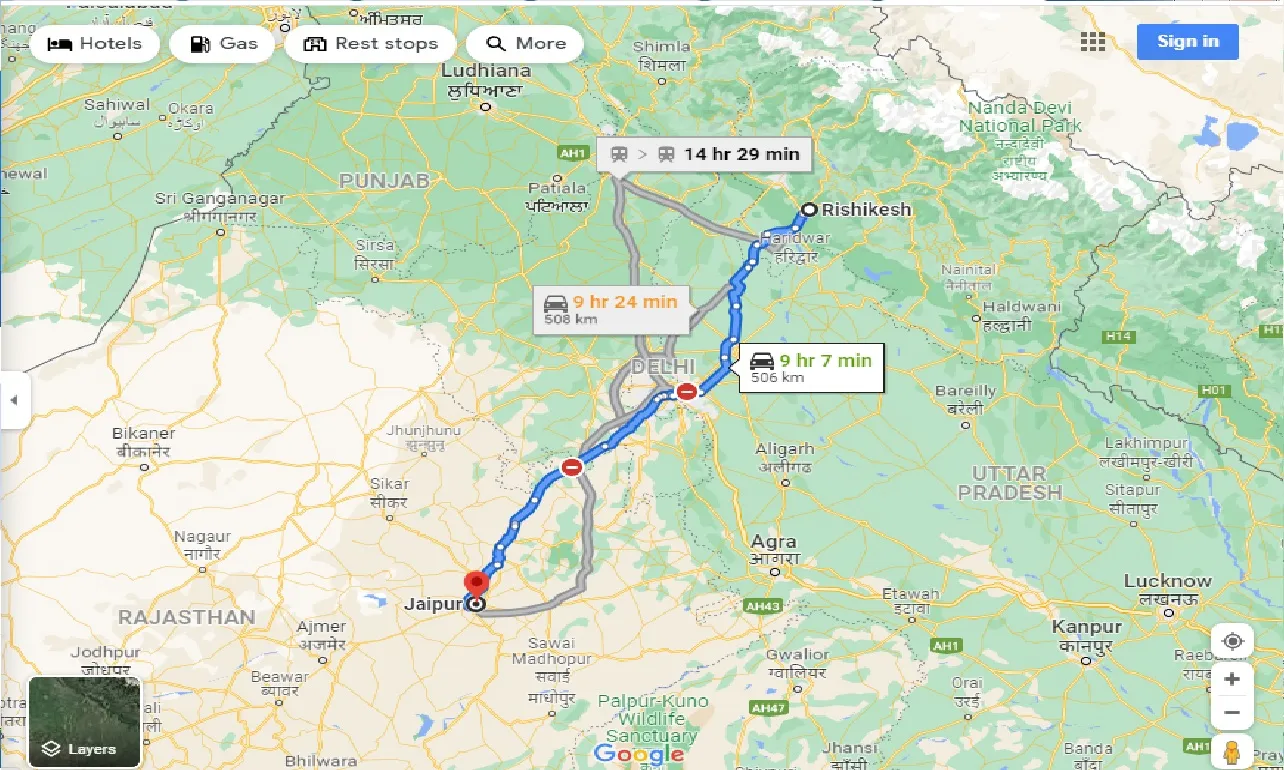 rishikesh-to-jaipur-taxi