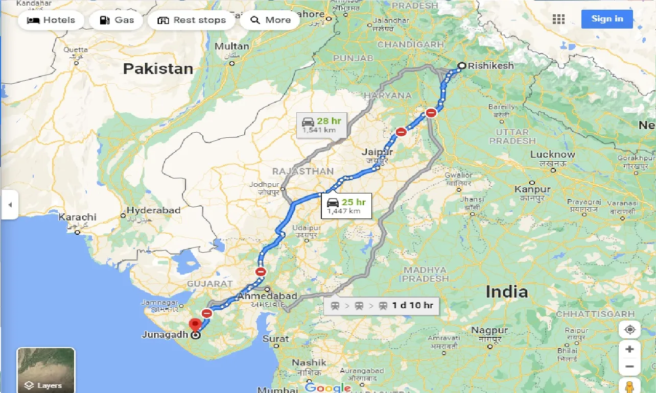 rishikesh-to-junagadh-one-way