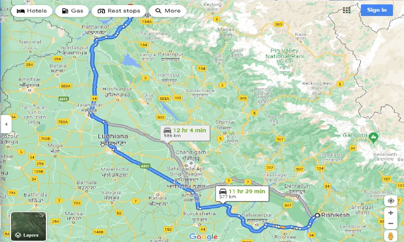 rishikesh-to-khajjiar-one-way