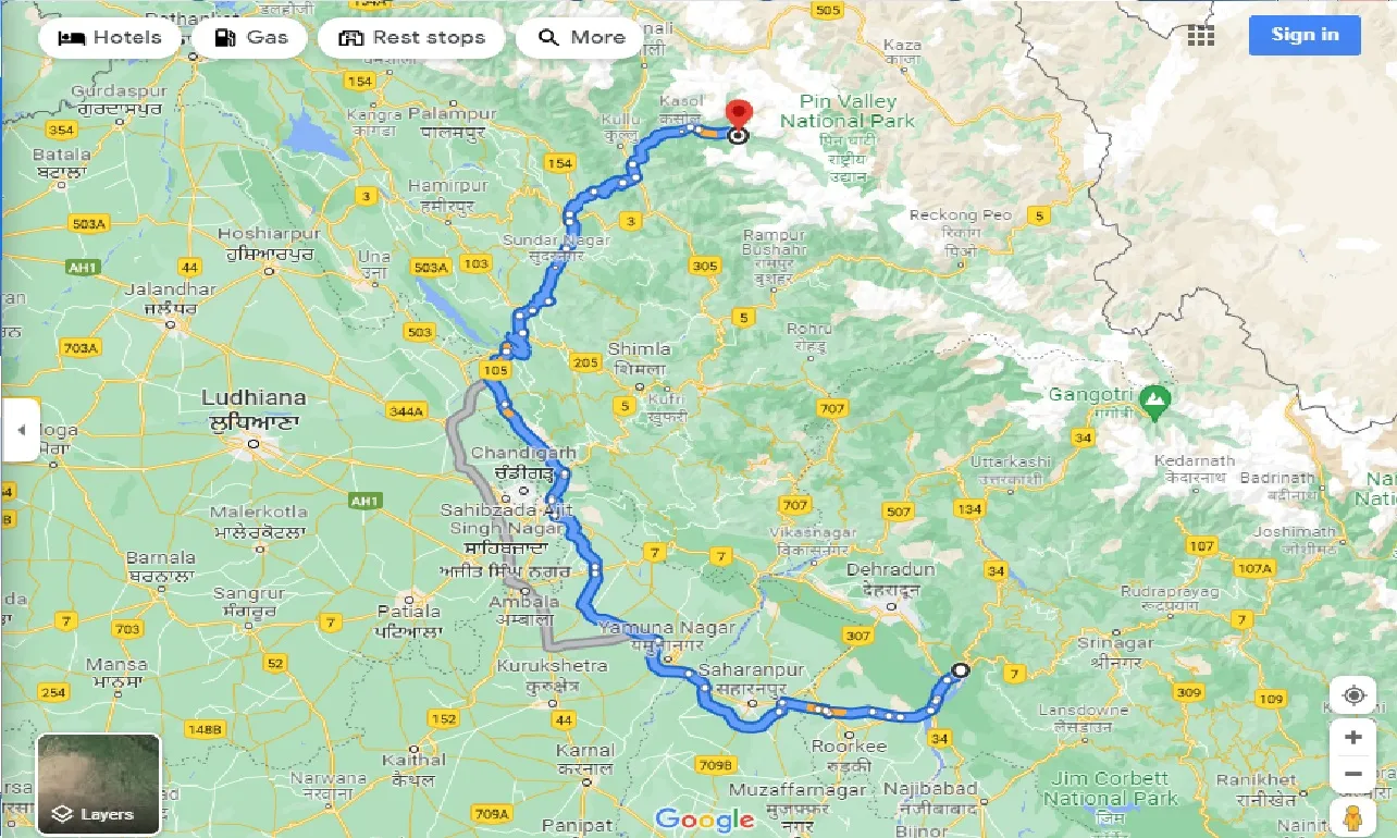 rishikesh-to-khir-ganga-one-way