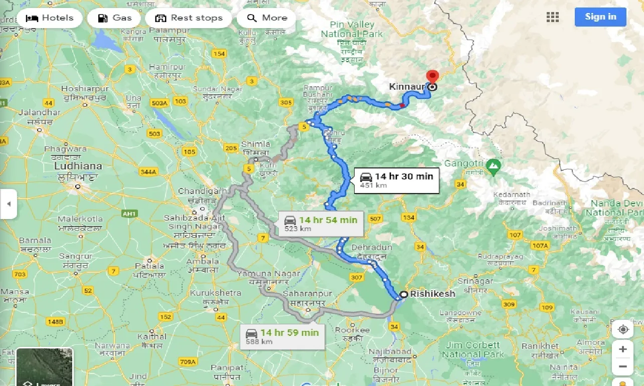 rishikesh-to-kinnour-taxi