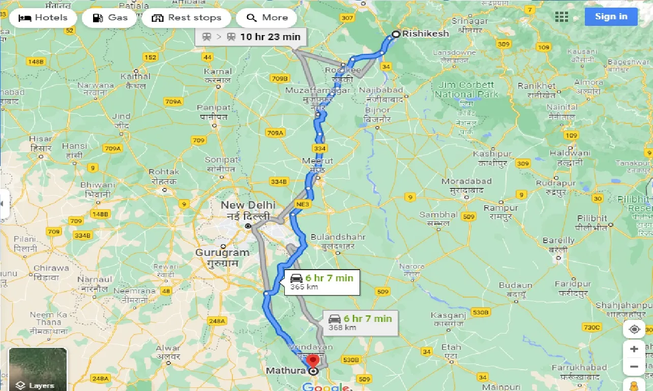 rishikesh-to-mathura-one-way